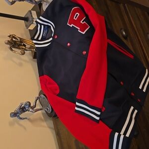 Polo Ralph Lauren Varsisty Striped Collar Polo Jacket